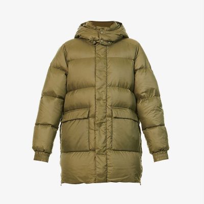 Sol quilted recycled-nylon and down hooded jacket