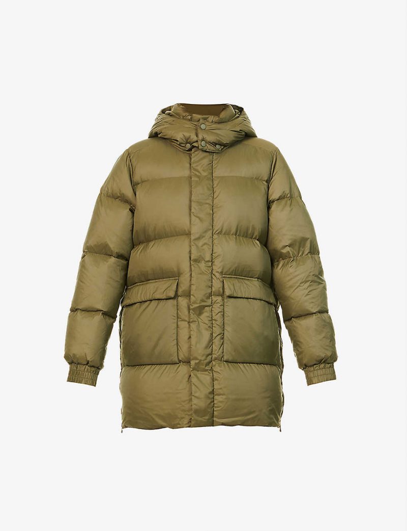 Sol quilted recycled-nylon and down hooded jacket