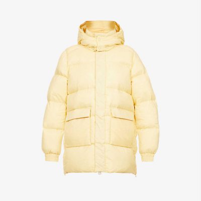 Sol quilted recycled-nylon and down hooded jacket