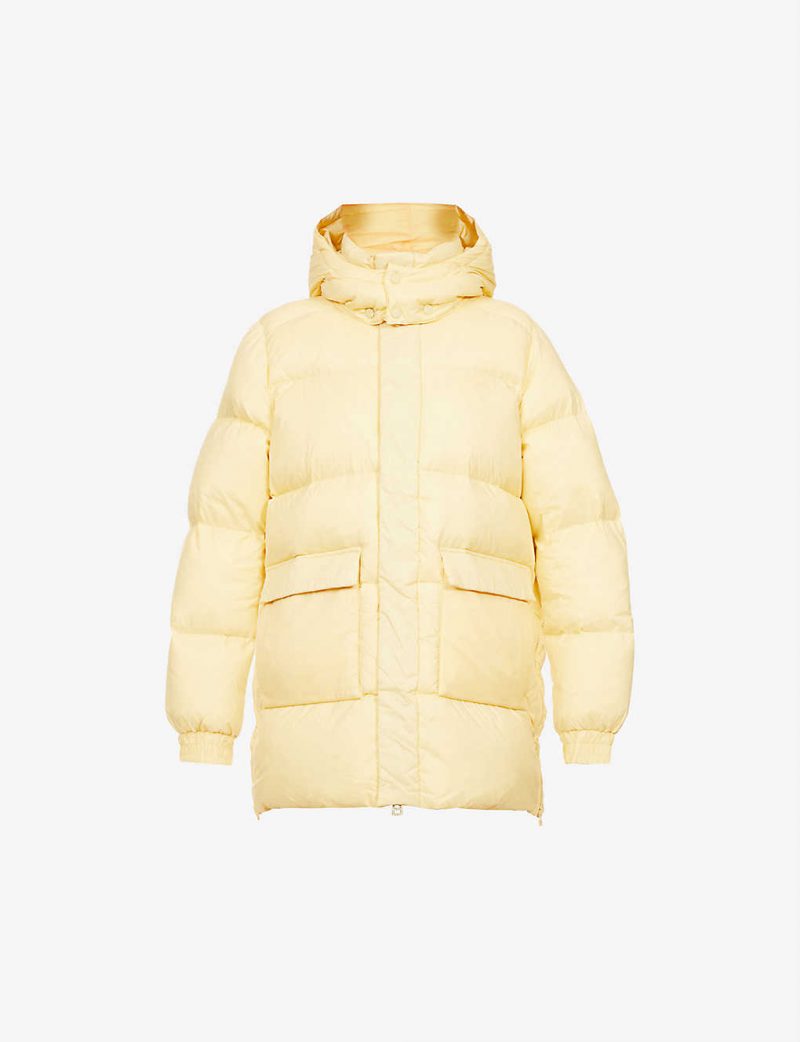 Sol quilted recycled-nylon and down hooded jacket