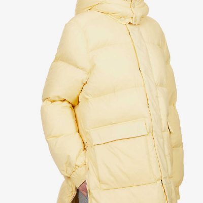 Sol quilted recycled-nylon and down hooded jacket