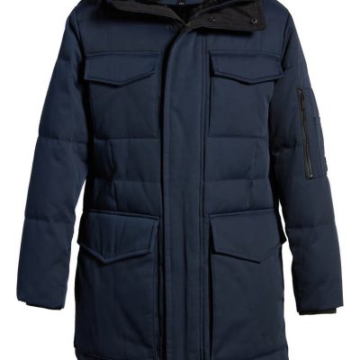 Plaid Down & Feather Parka KARL LAGERFELD PARIS