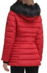 Hooded Puffer With Fur Trim Coat