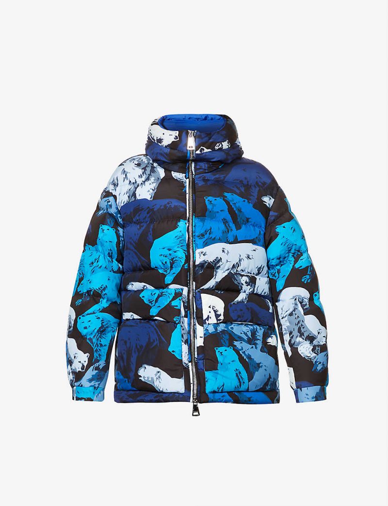 KHRISJOY x KENZO polar bear-print shell-down hooded jacket
