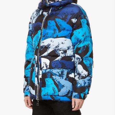 KHRISJOY x KENZO polar bear-print shell-down hooded jacket