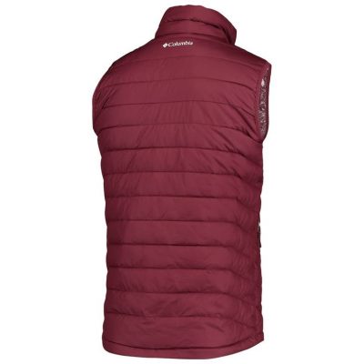 Men's Columbia Maroon Texas A&M Aggies Powder Lite Omni-Heat Reflective Full-Zip Vest