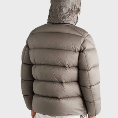 Mens Grey Puffer Jacket