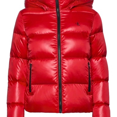 Mens Puffer Red Jacket