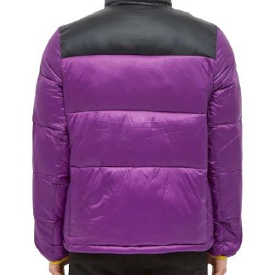 Mens Purple Puffer Jacket