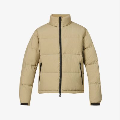 Bubble funnel-neck shell jacket
