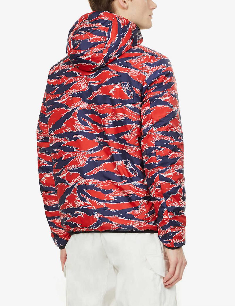 Bressay graphic-print shell-down hooded puffer jacket