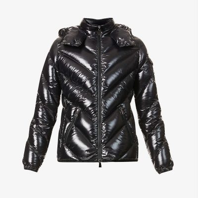 Brouel hooded padded shell-down coat
