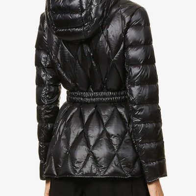 Serignan belted shell-down parka