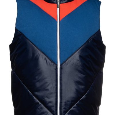 x STAUD Mixed Media Puffer Vest NEW BALANCE