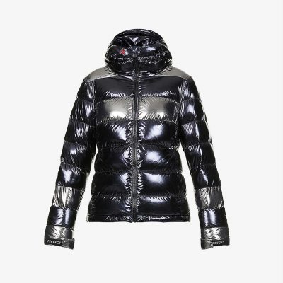 Lily metallic shell puffer jacket