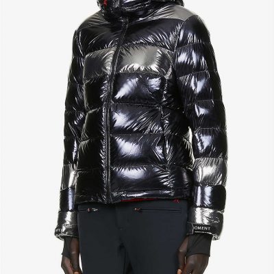 Lily metallic shell puffer jacket