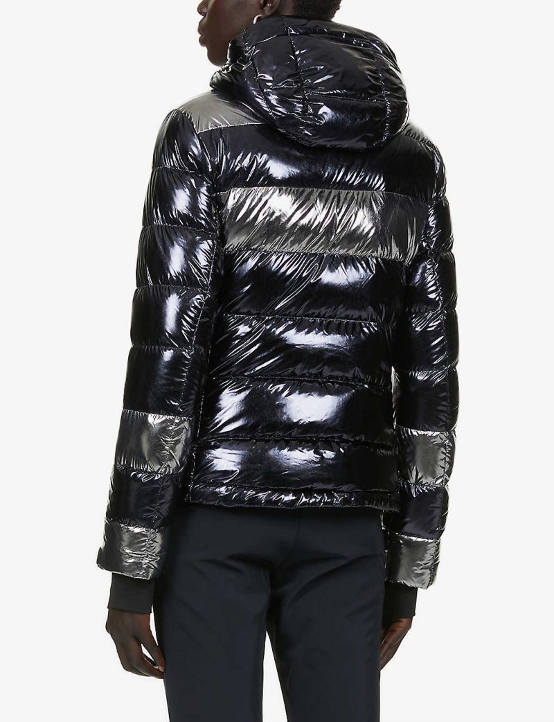 Lily metallic shell puffer jacket
