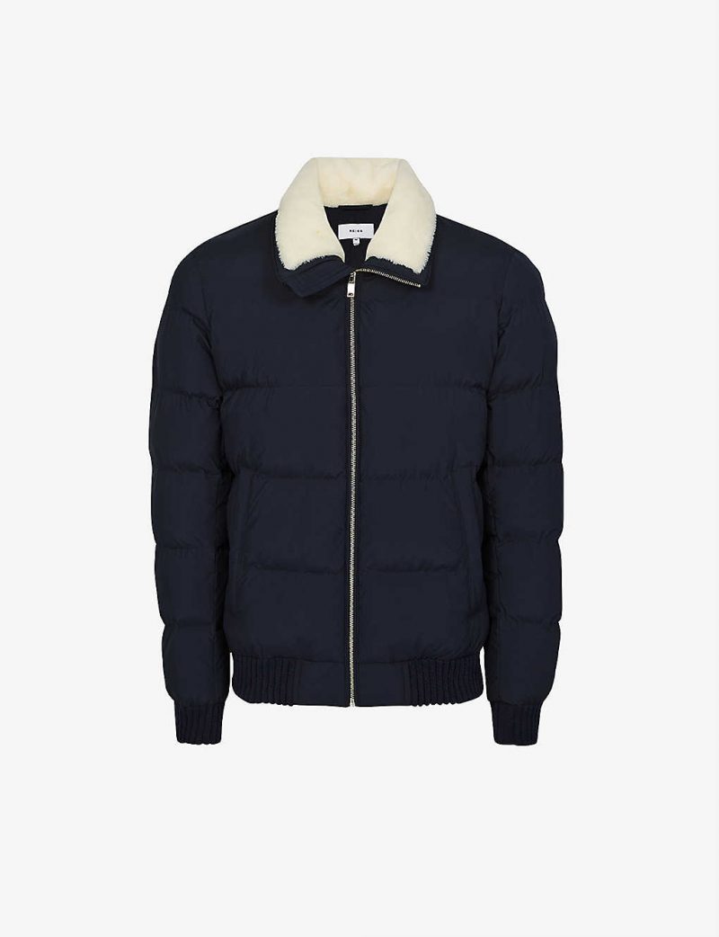 reiss-frost-faux-fur-collar-quilted-shell-jacket