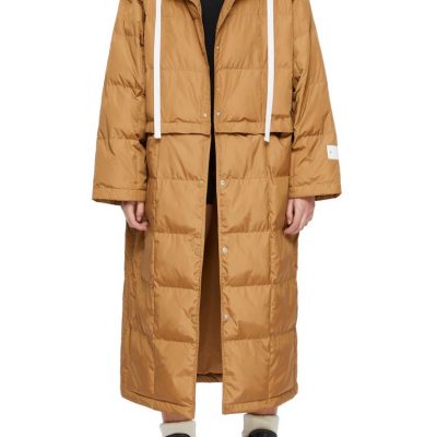 Eden Detachable Puffer Caramel Long Trench Coat