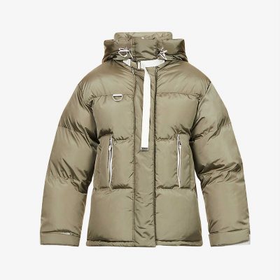 Willow recycled-polyester and recycled-polyamide-blend puffer jacket