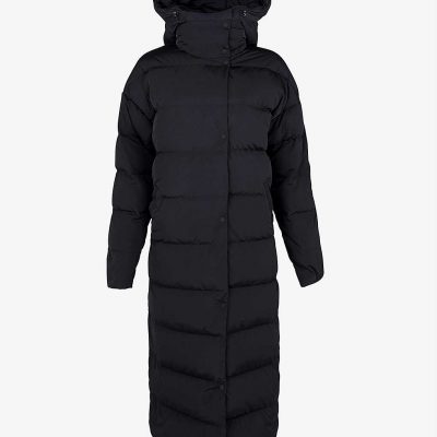 Reversible Duvet hooded recycled shell-down coat