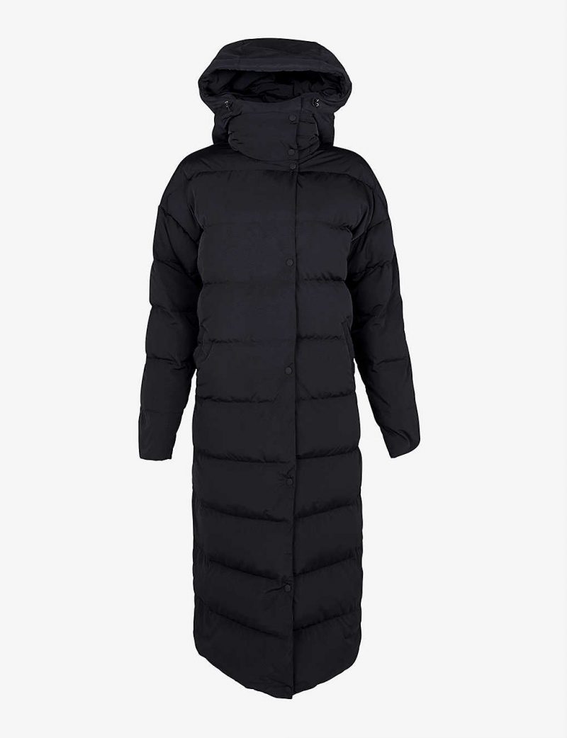 Reversible Duvet hooded recycled shell-down coat