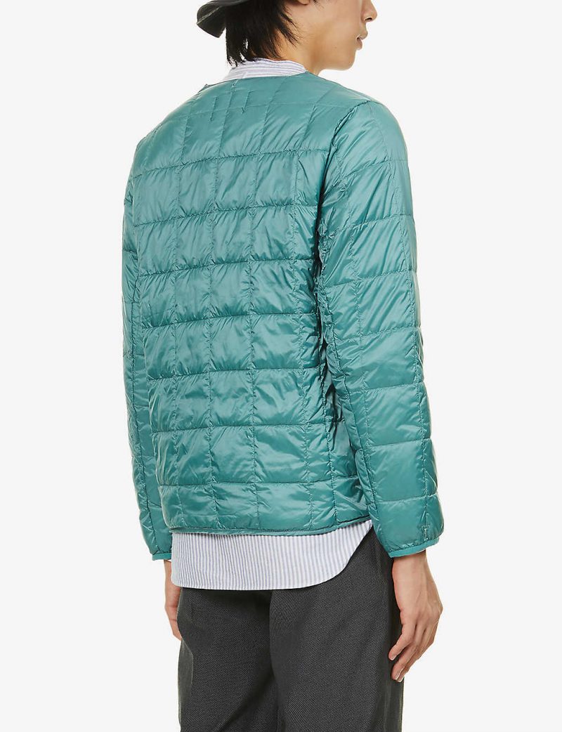 Padded quilted shell-down jacket