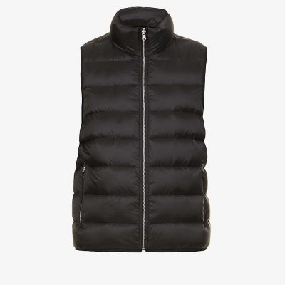 Quilted shell-down vest