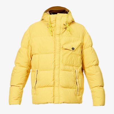 Survival Down hooded shell-down jacket