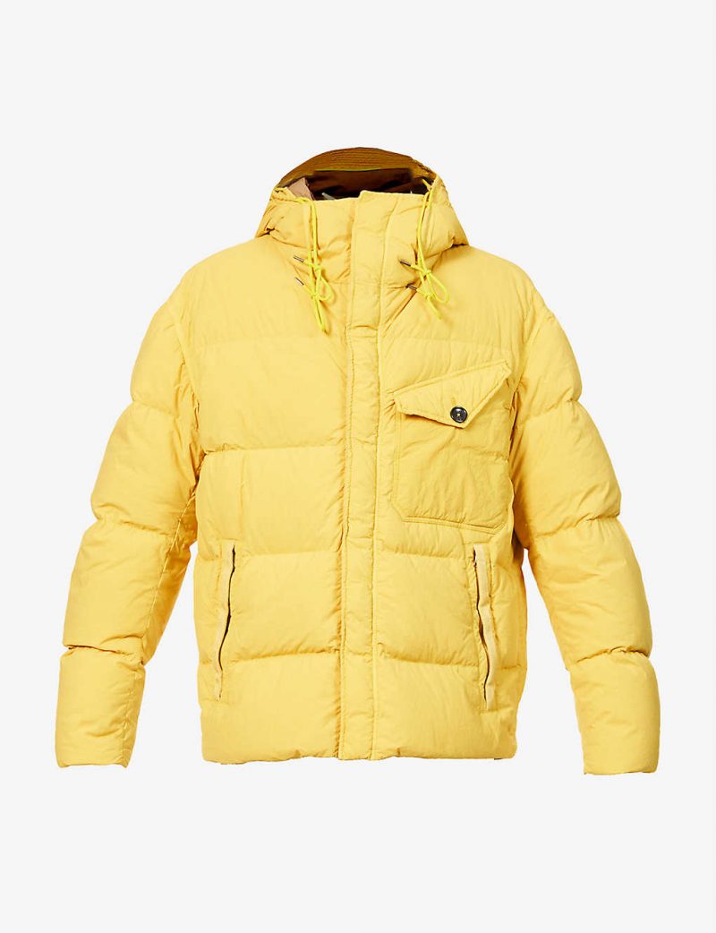 Survival Down hooded shell-down jacket
