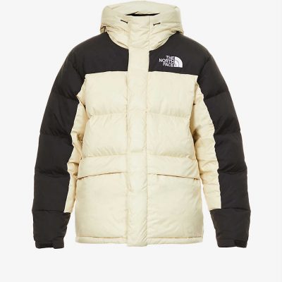 Himalayan padded shell-down hooded puffer jacket