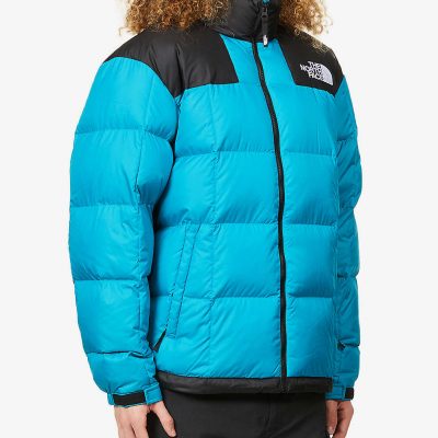 Lhotse brand-embroidered funnel-neck shell-down jacket