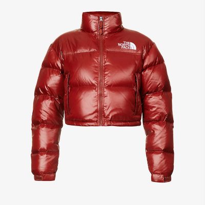Nuptse brand-patch shell-down jacket