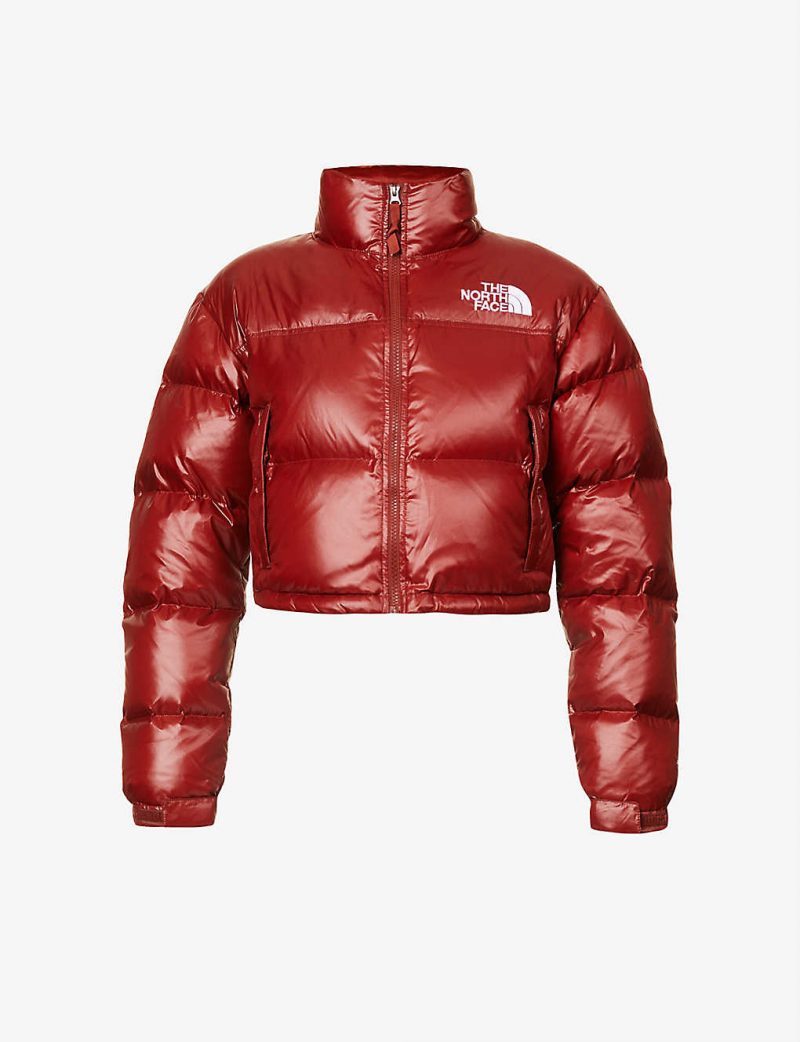 Nuptse brand-patch shell-down jacket