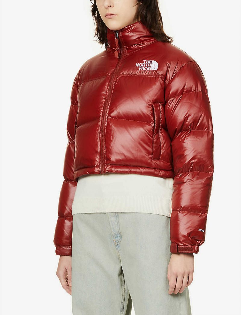 Nuptse brand-patch shell-down jacket