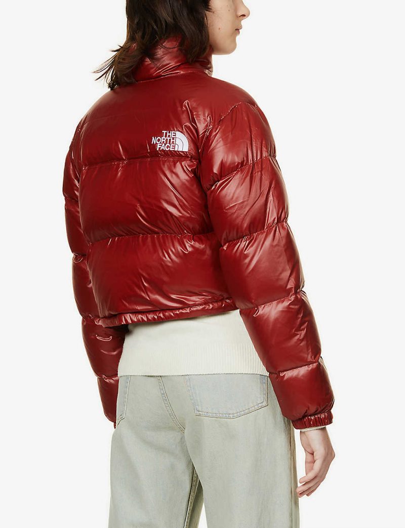Nuptse brand-patch shell-down jacket