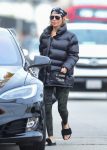 Addison Rae Black Puffer Jacket