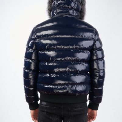 Avenue George V Paris Down Navy Blue Jacket