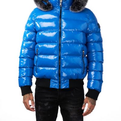 Avenue George V Paris Down Royal Blue Jacket