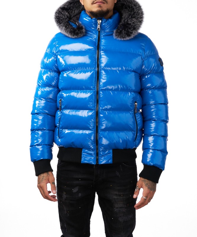 Avenue George V Paris Down Royal Blue Jacket - The Puffer Jackets