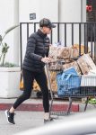 Charlize Theron Black Puffer Jackets