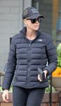 Charlize Theron Black Puffer Jackets