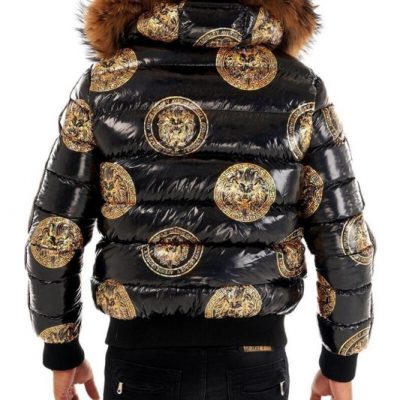 George V Paris Gold Bomber Nylon Jacket