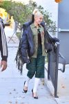 Gwen Stefani Blue Puffer Jacket