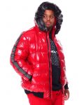 Robert Phillipe Glazed Nylon Puffer Jacket