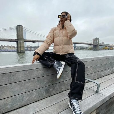 Women Zippered Puffer Jacket