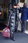 kim kardashian black puffer jacket