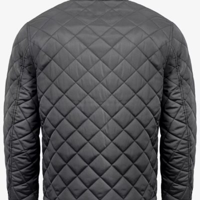 Men's Diamond Quilted Grey Jacket