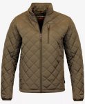 Men’s Diamond Quilted Olive Jacket