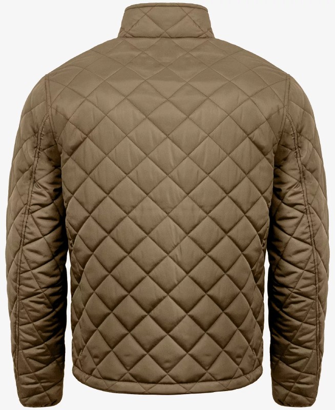 Men’s Diamond Quilted Olive Jacket - The Puffer Jackets